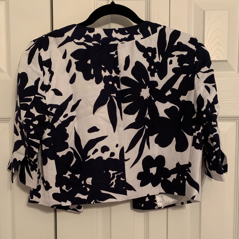 NWT GRACE ELEMENTS CROPPED LINEN JACKET - Picture 3 of 3